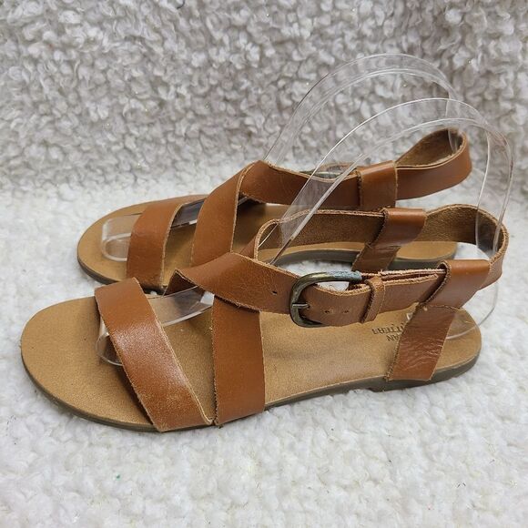 UO Urban Outfitters Maddie Leather‎ Sandals sz 7 - Picture 4 of 8
